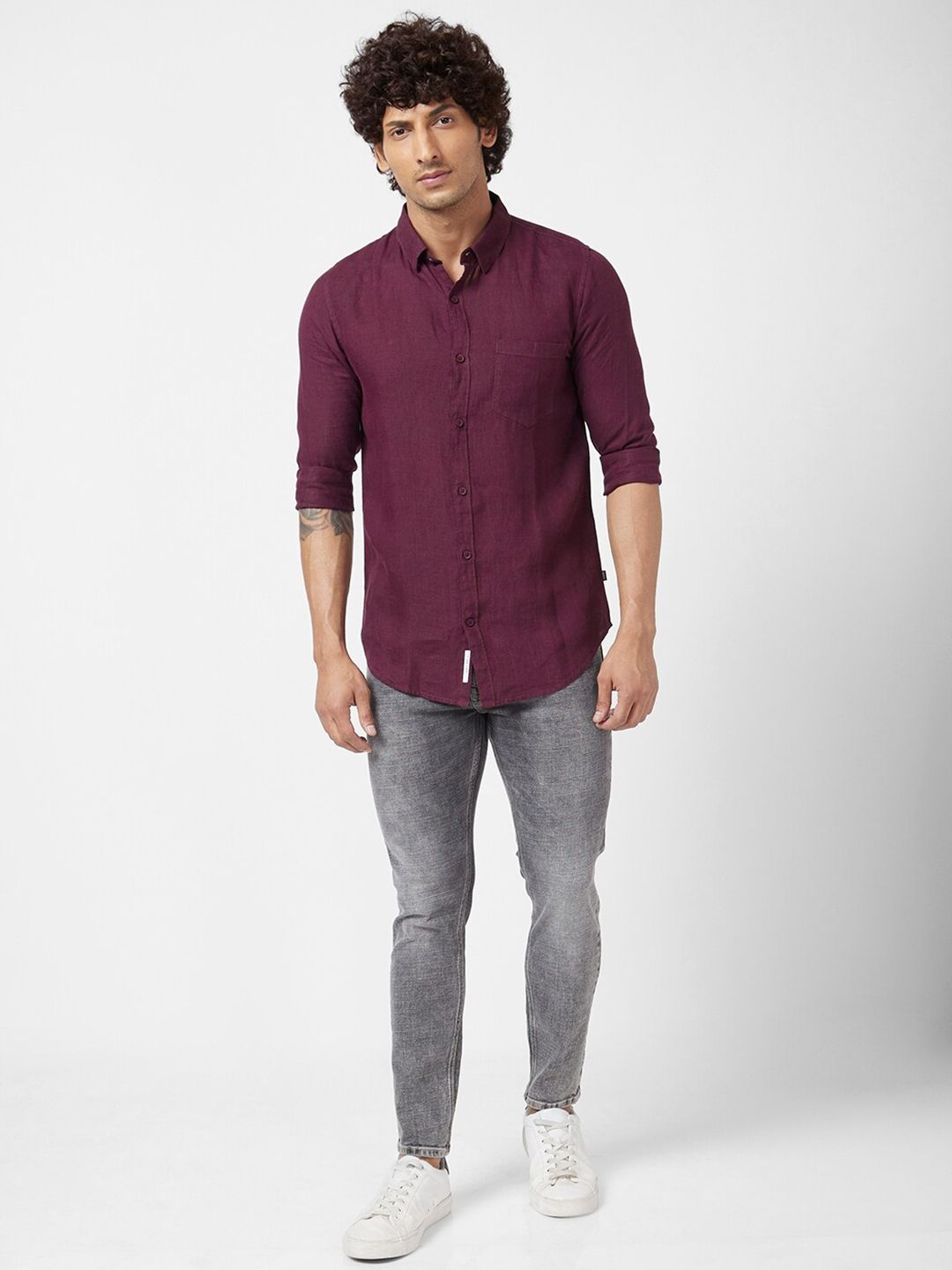 SPYKAR Men Mid-Rise Kano Skinny Fit Heavy Fade Stretchable Jeans