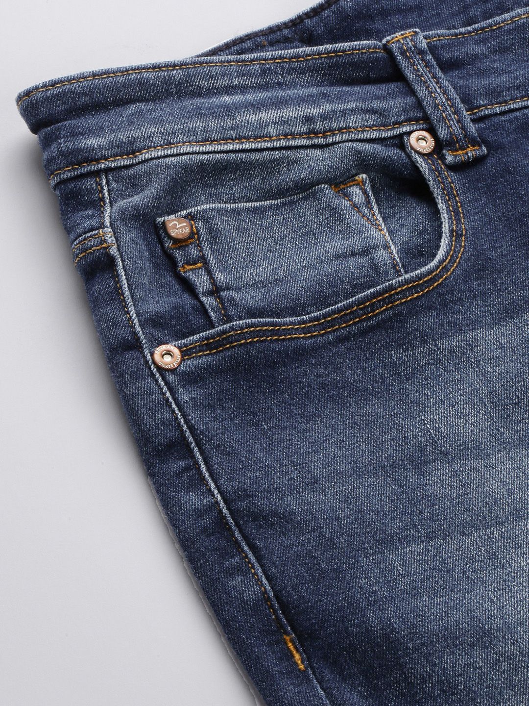 SPYKAR Men Heavy Fade Mid-Rise Stretchable Jeans