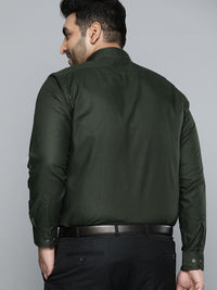DENNISON Men Green Smart Slim Fit Opaque Formal Shirt