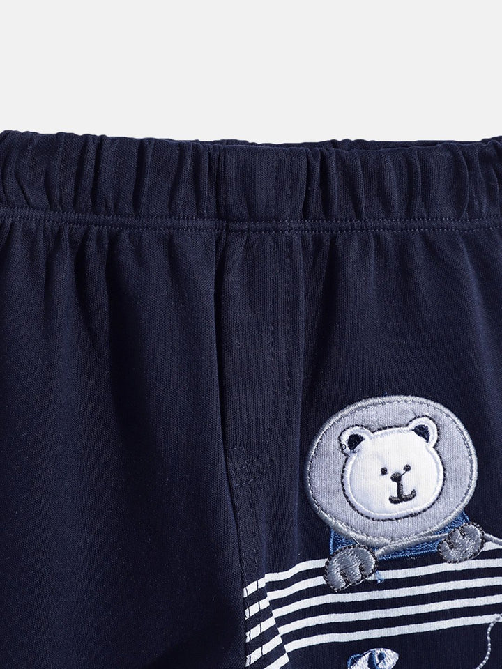 Moms Love Infant Boys Pure Cotton T-shirt With Joggers