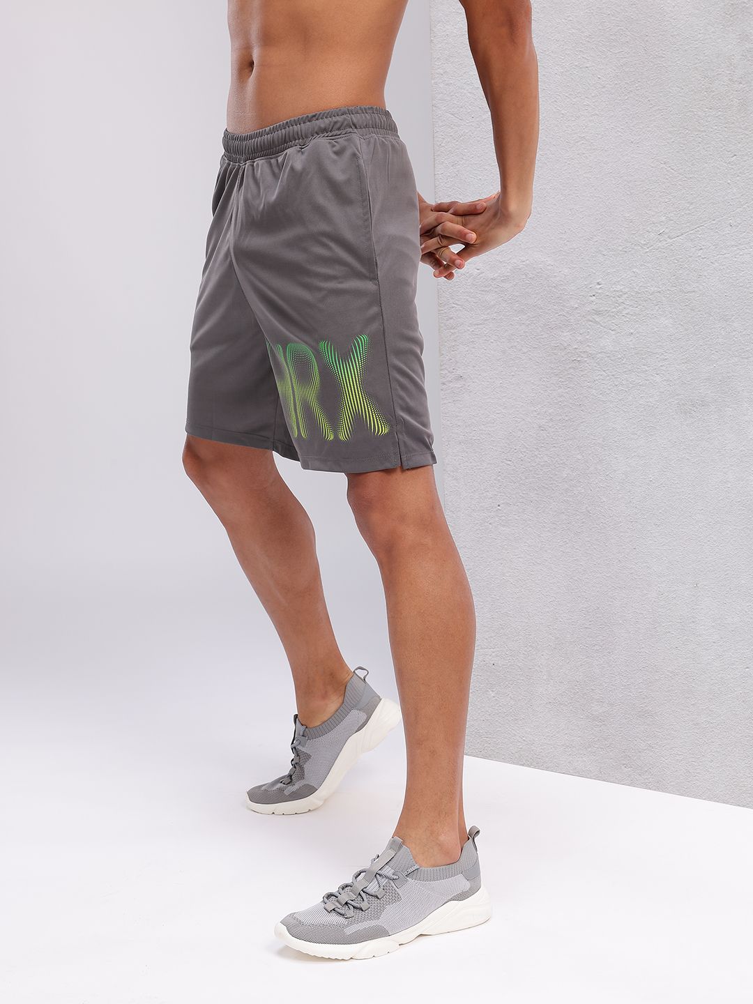 HRX by Hrithik Roshan Men Typography Print Rapid-Dry Training Shorts