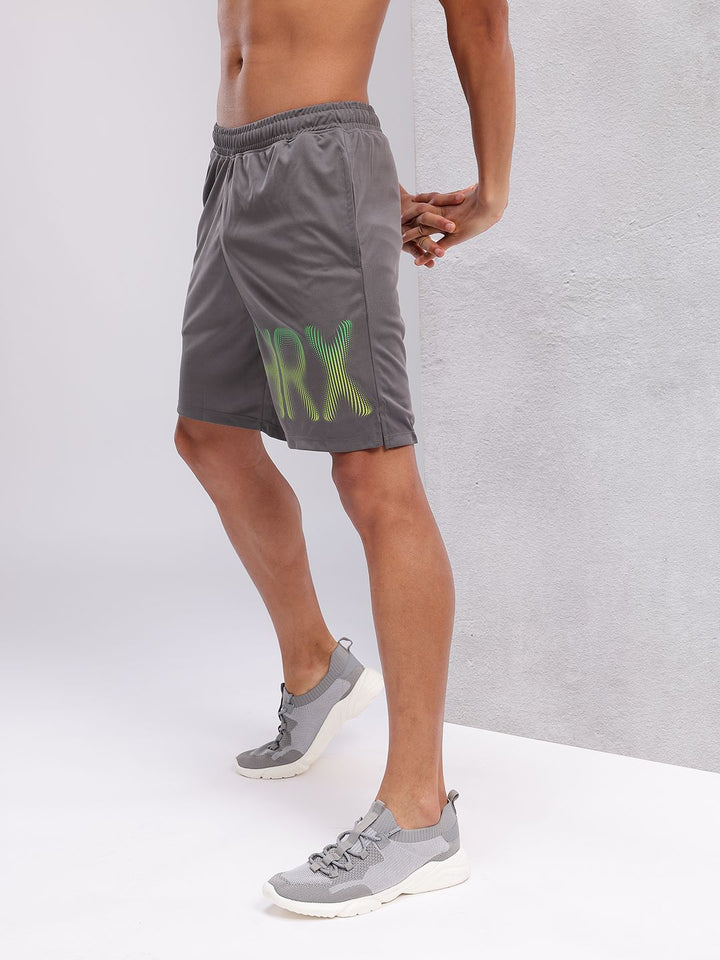 HRX by Hrithik Roshan Men Typography Print Rapid-Dry Training Shorts