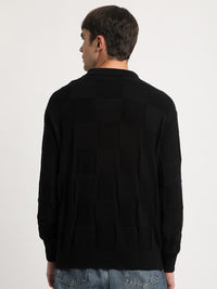 THE BEAR HOUSE Checked Polo Collar Pure Cotton T-shirt