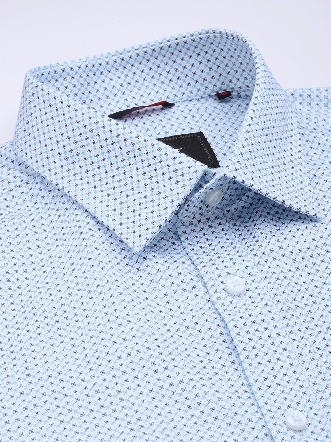 Raymond Pure Cotton Slim Fit Floral Printed Formal Shirt