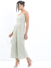 Tokyo Talkies Shoulder Straps Cotton Basic Jumpsuit