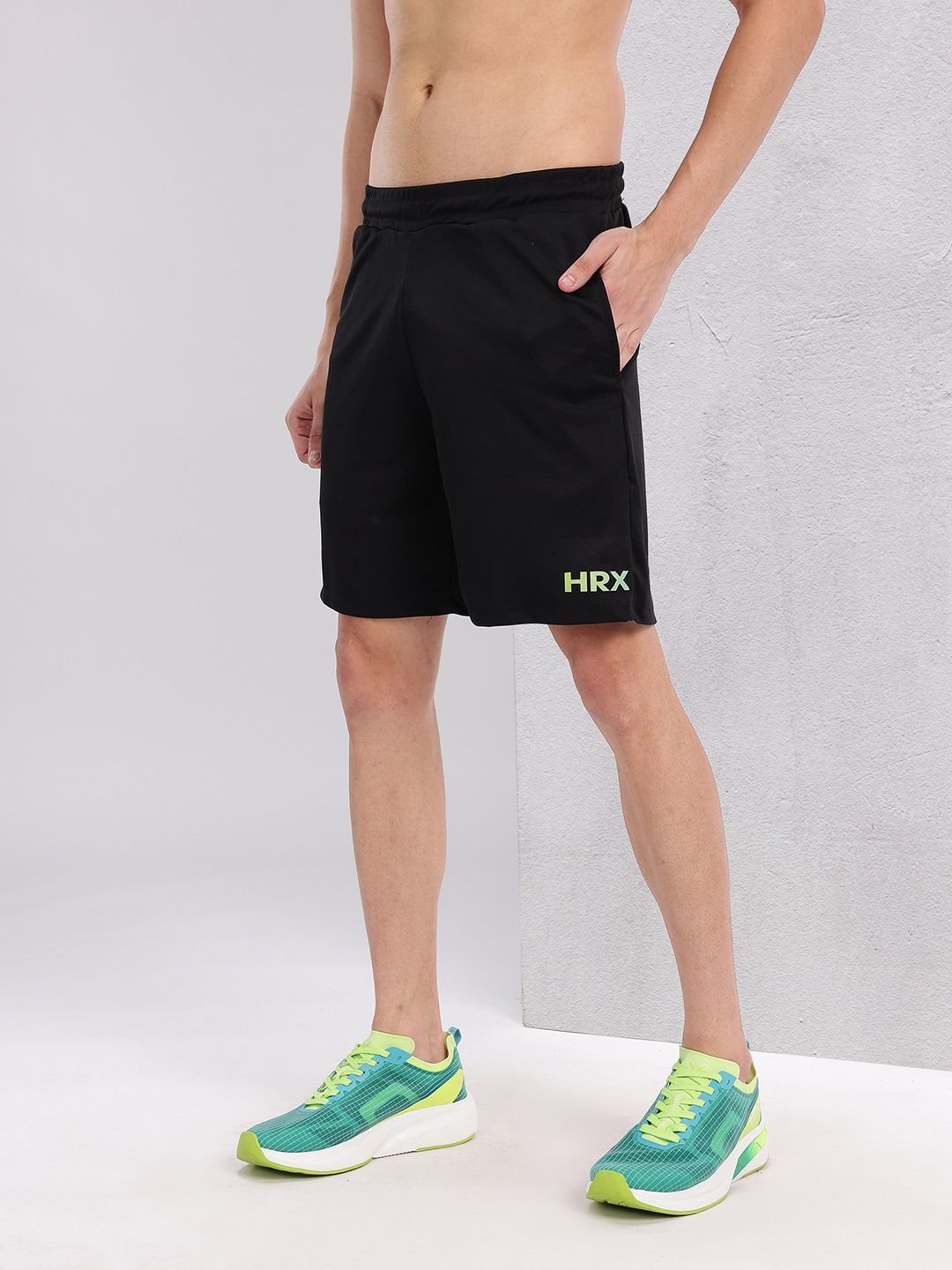 HRX by Hrithik Roshan Men Mid-Rise Training Shorts with Reflective Elements