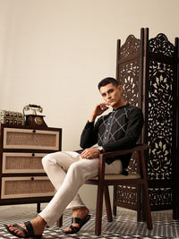 House of Pataudi Embroidered Pure Cotton Jashn Kurta