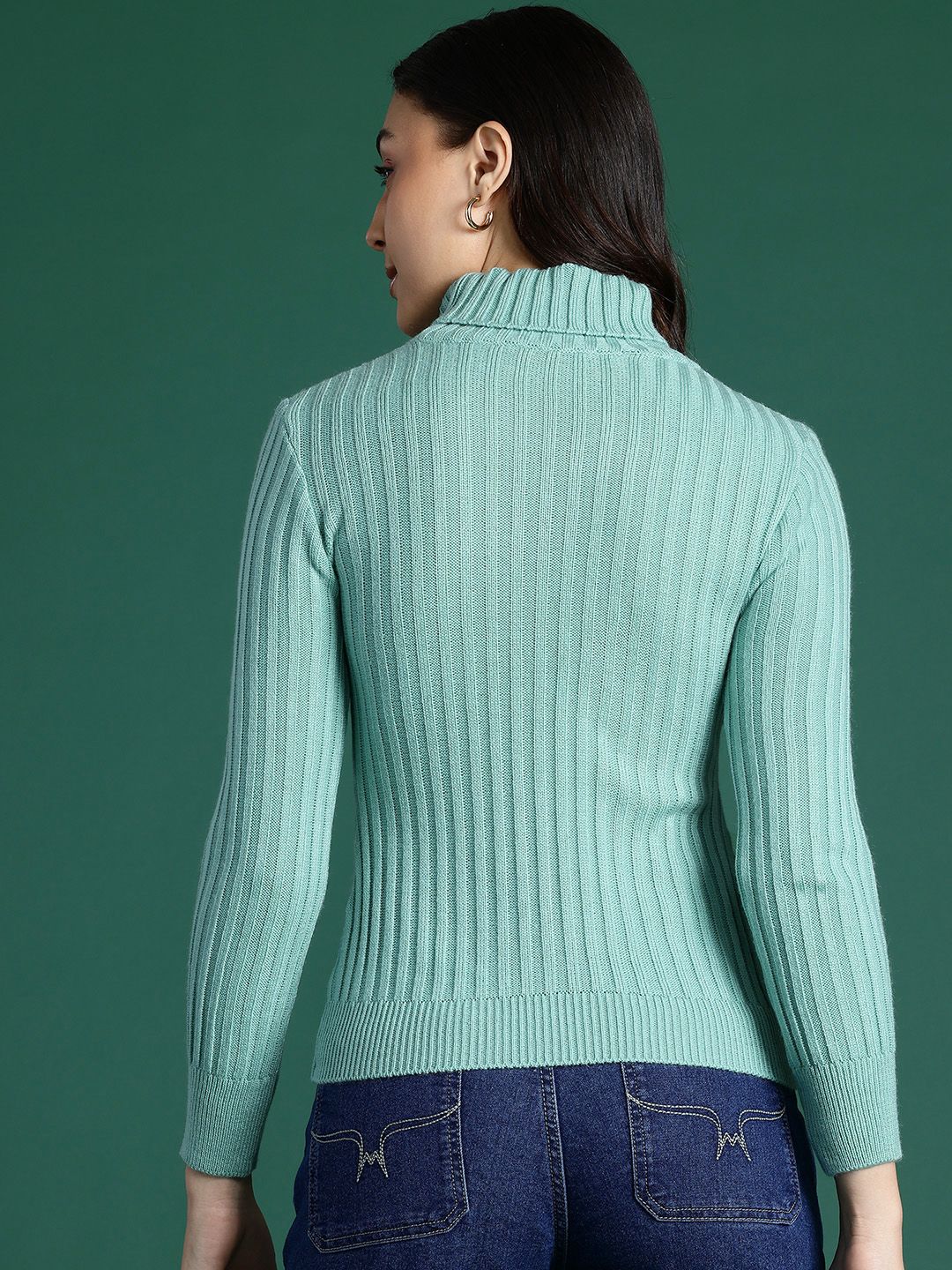 DressBerry Acrylic Self-Striped Pullover