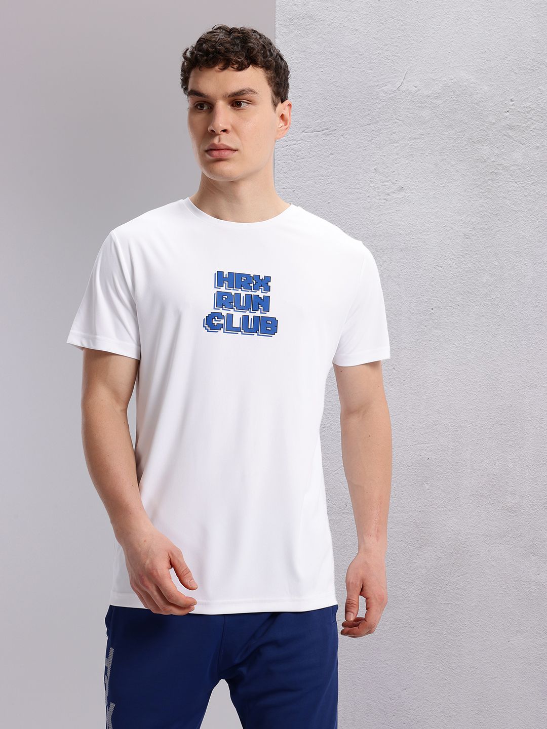 HRX by Hrithik Roshan Typography Printed Detail Regular Fit Rapid-Dry Running T-shirt