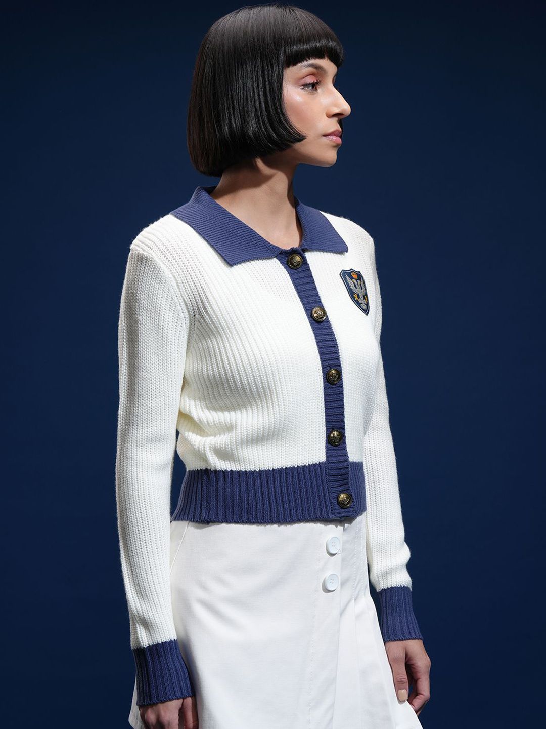 Tokyo Talkies Women Full Sleeve Cardigan Sweater