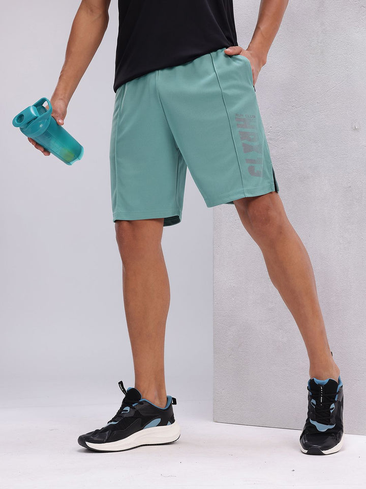 HRX by Hrithik Roshan Men Typography Printed Rapid-Dry Running Shorts
