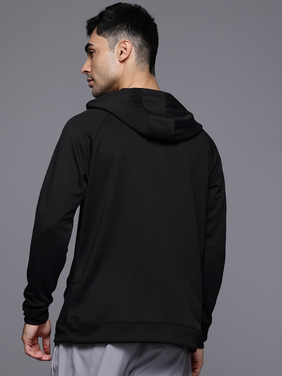 HRX by Hrithik Roshan Brand Logo Printed  Hooded Training Sweatshirt