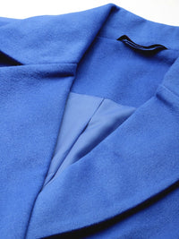 DressBerry Notched Lapel Collar Longline Overcoat