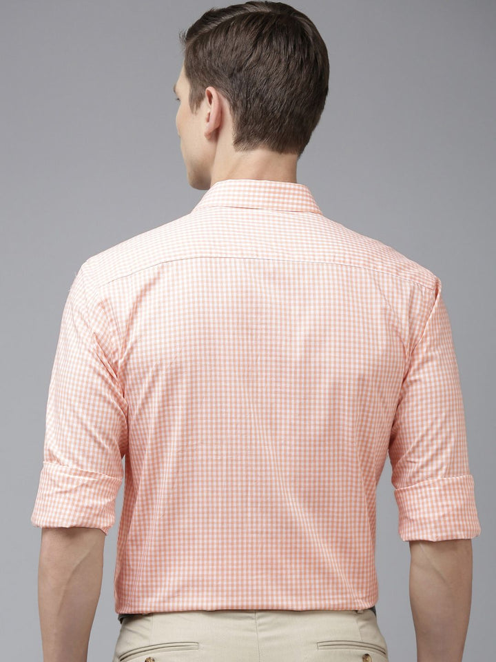Park Avenue Slim Fit Micro Checked Pure Cotton Formal Shirt