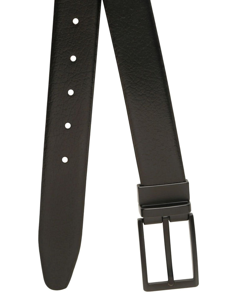 Teakwood Leathers Men Textured Leather Reversible Formal Belt