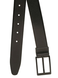 Teakwood Leathers Men Textured Leather Reversible Formal Belt