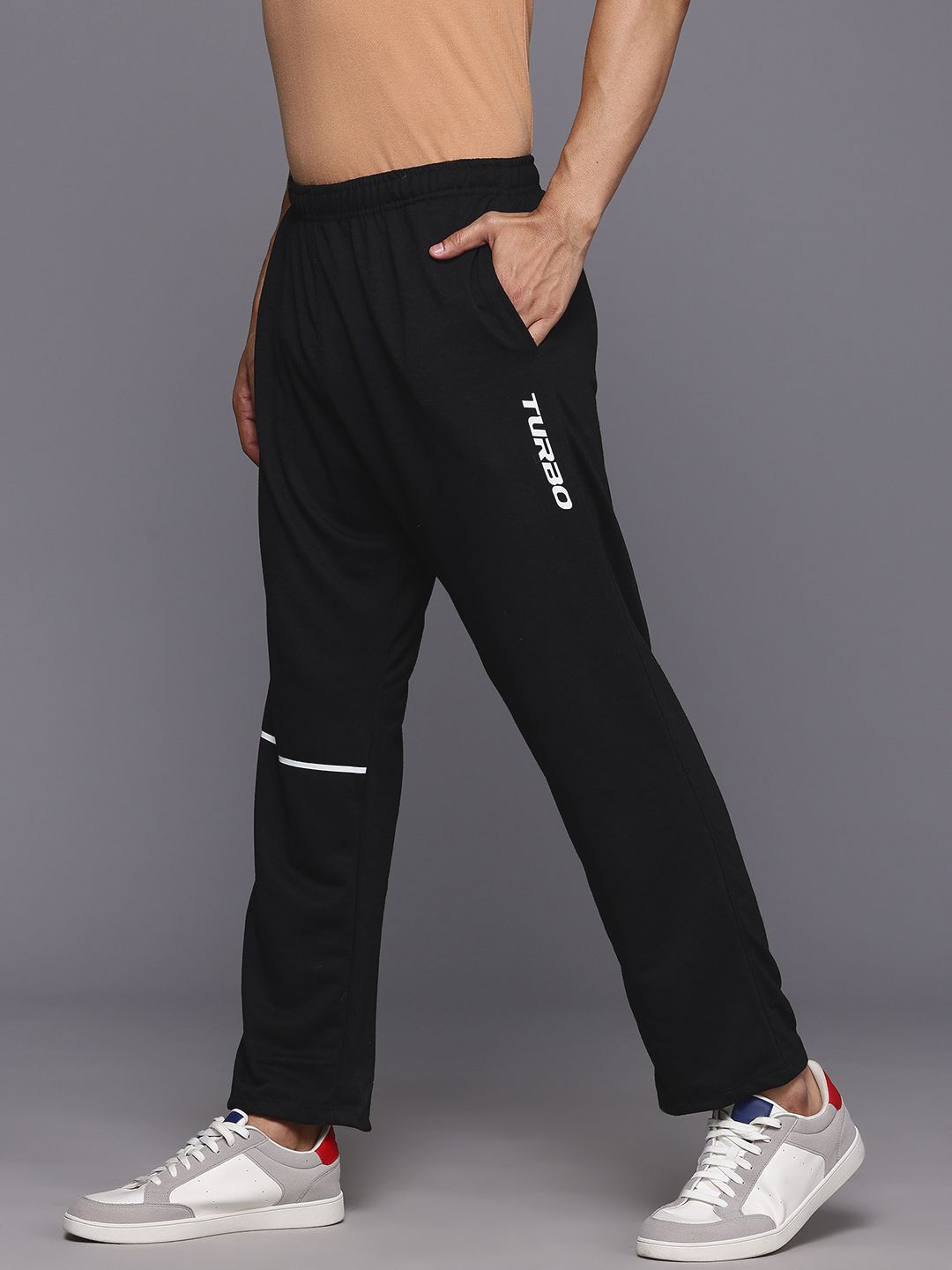 HRX by Hrithik Roshan Men Regular-Fit Brand-Logo Print Track Pant