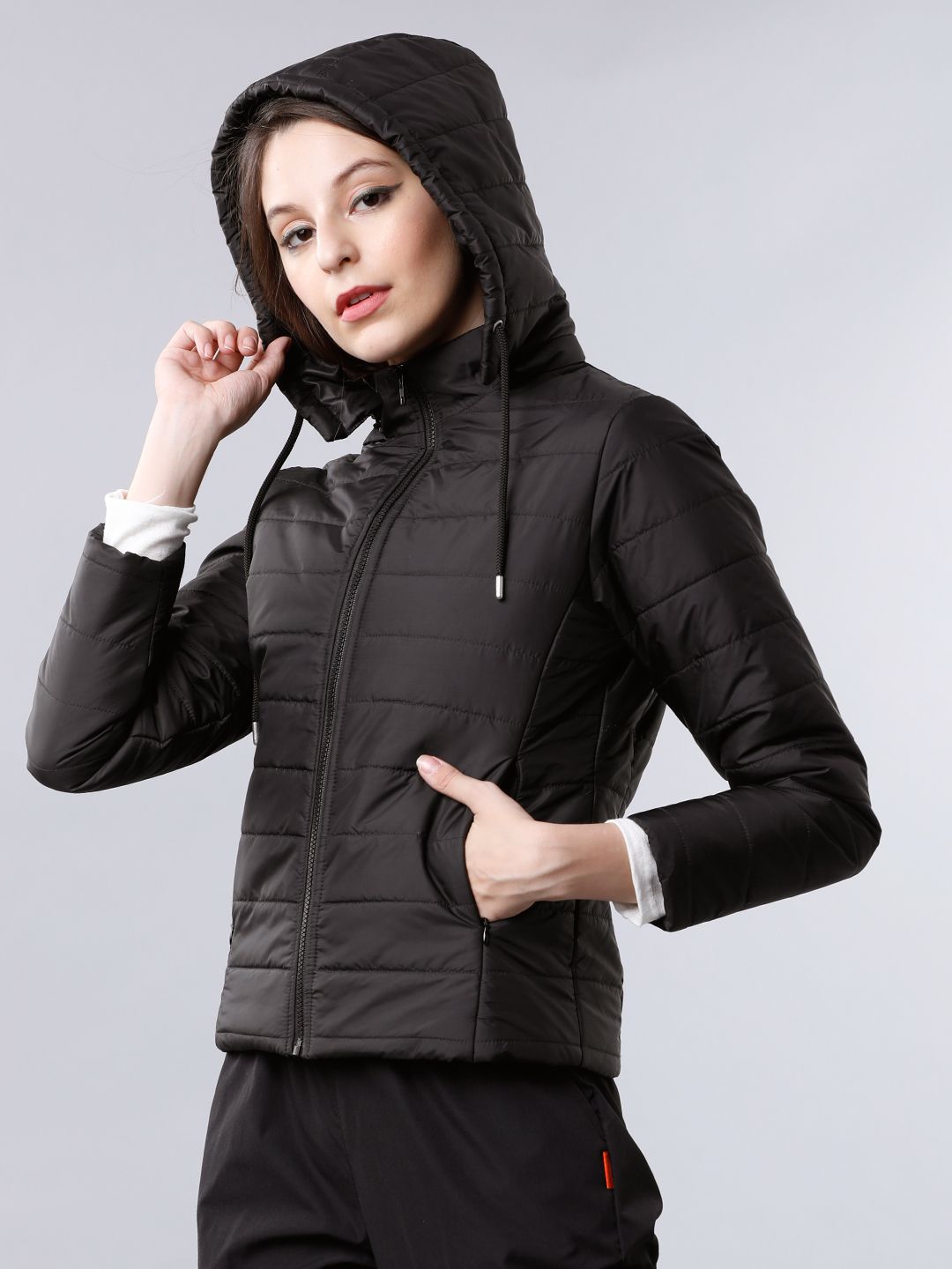 Tokyo Talkies Women Black Solid Jacket