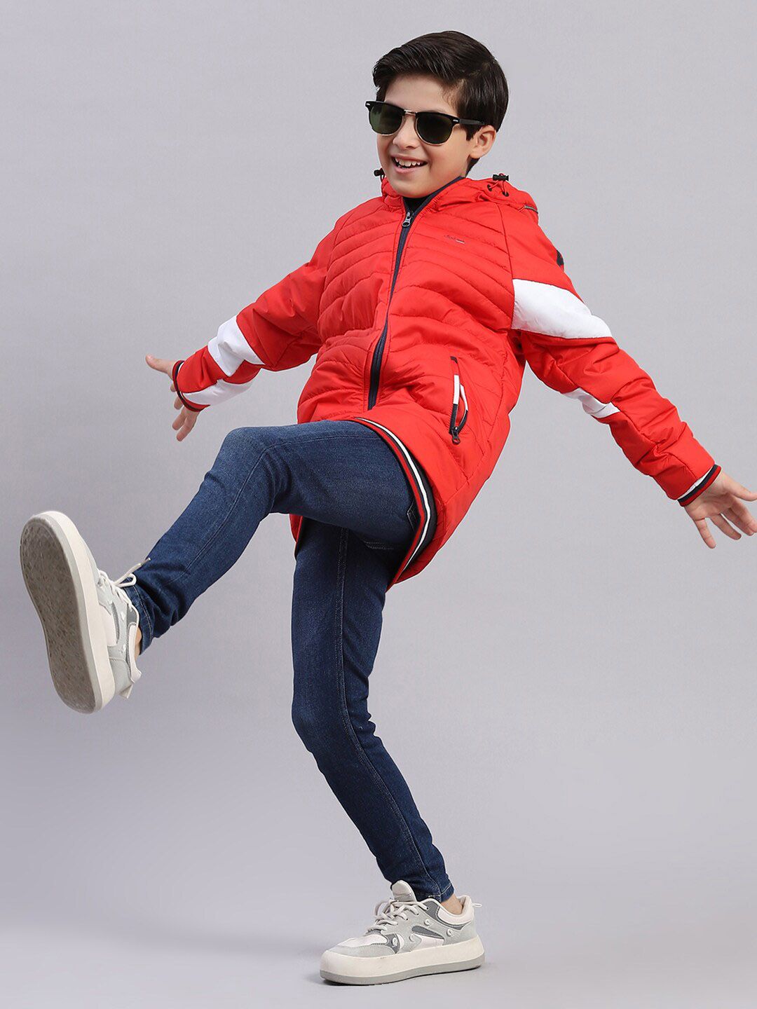 Monte Carlo Boys Colourblocked Lightweight Padded Jacket