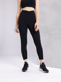 HRX by Hrithik Roshan Women Brand Logo Print Mid-Rise Cropped Running Tights