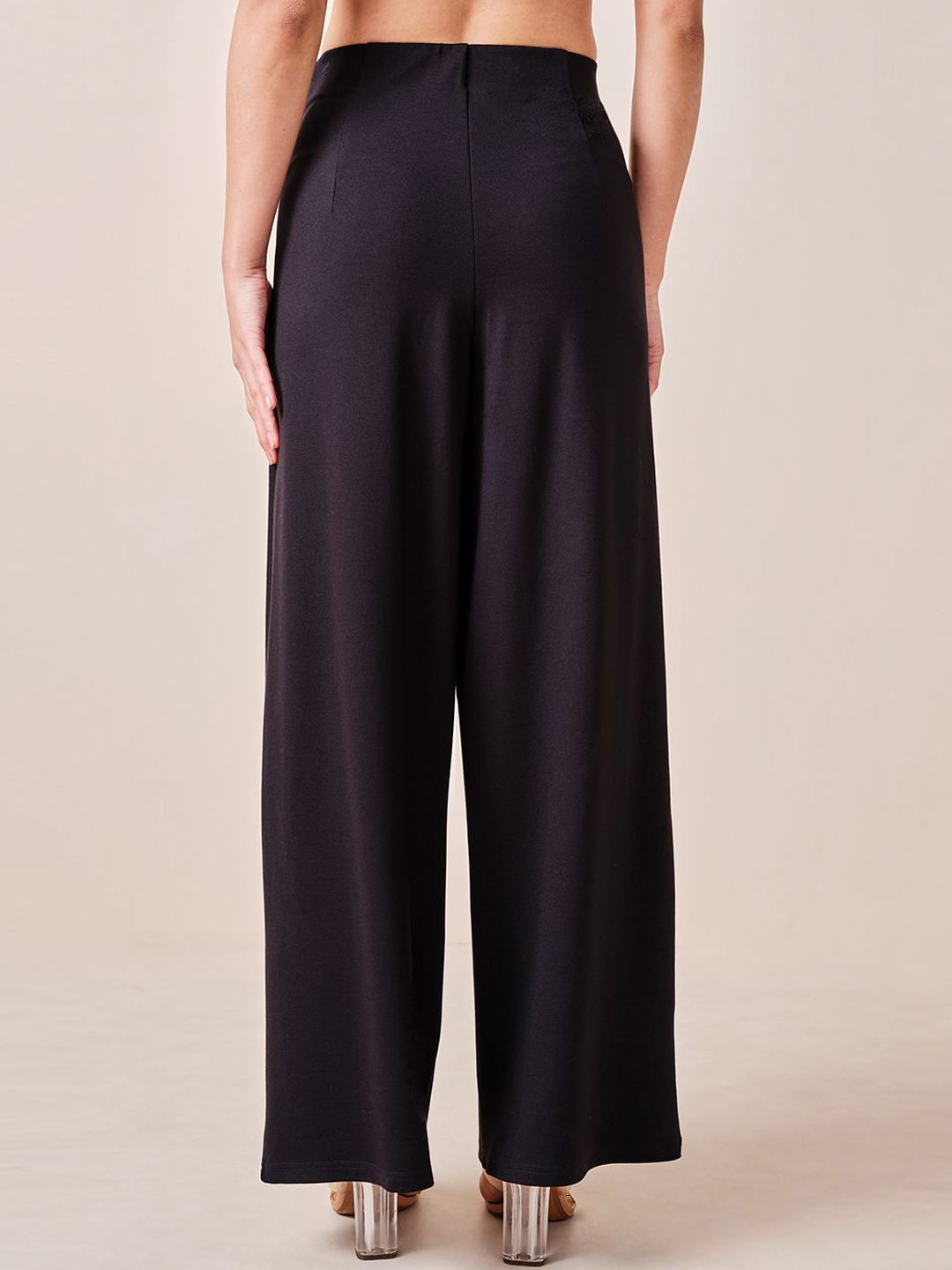 AND Women Loose Fit High Rise Pleated Trousers