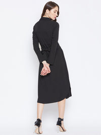Berrylush Shirt Collar Midi Dress