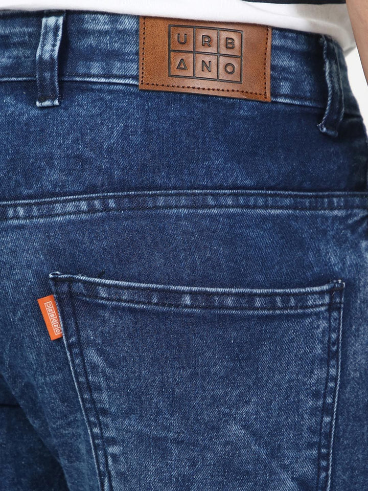 Urbano Fashion Men Clean Look Heavy Fade Stretchable Jeans