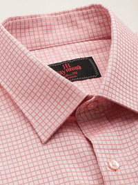 Raymond Slim Fit Self Checked Pure Cotton Formal Shirt