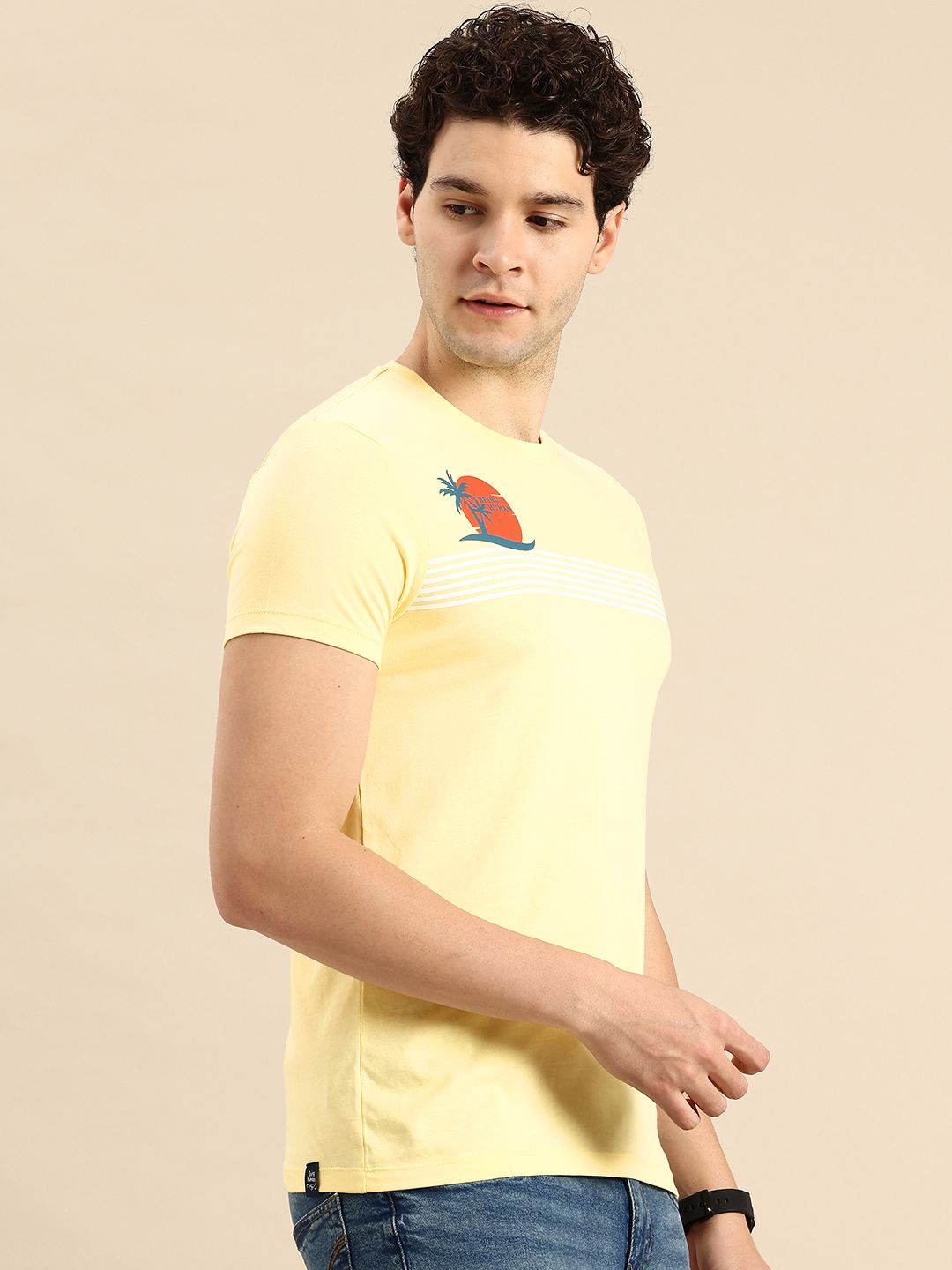 Being Human Striped Pure Cotton T-shirt