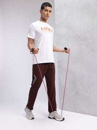 HRX by Hrithik Roshan Men Graphic Printed Rapid-Dry Mid-Rise Training Track Pants