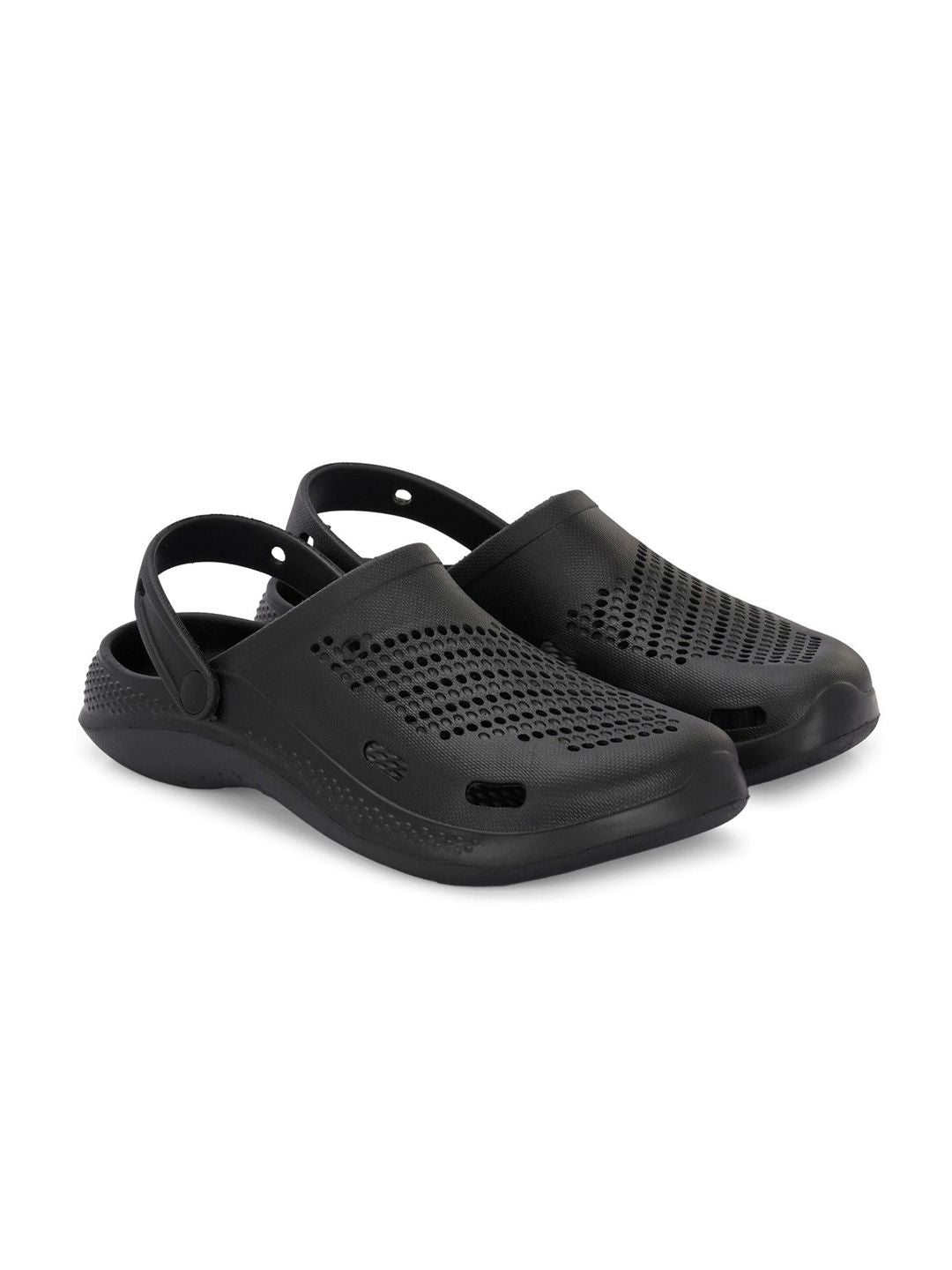 HRX by Hrithik Roshan Men Black Self Design Rubber Clogs