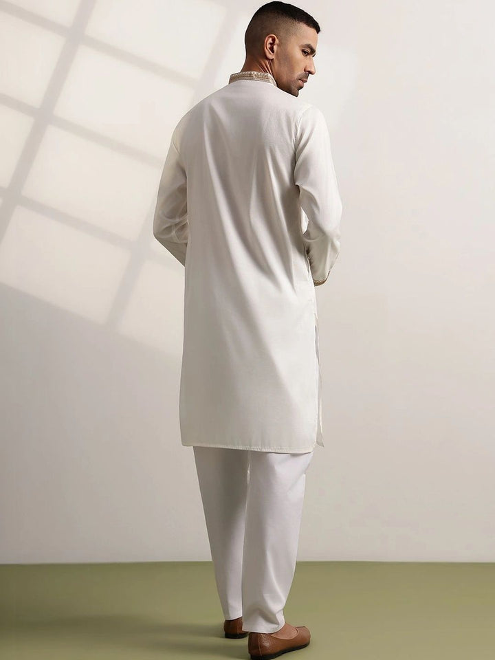 Anouk Men Ethnic Motifs Embroidered Regular Kurta with Trousers