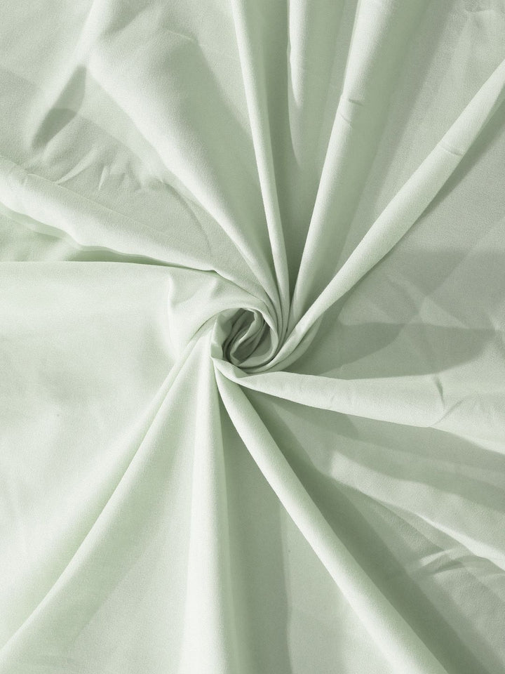 Myntra Elegant Homes Green 300 TC King Bedsheet with 2 Pillow Covers