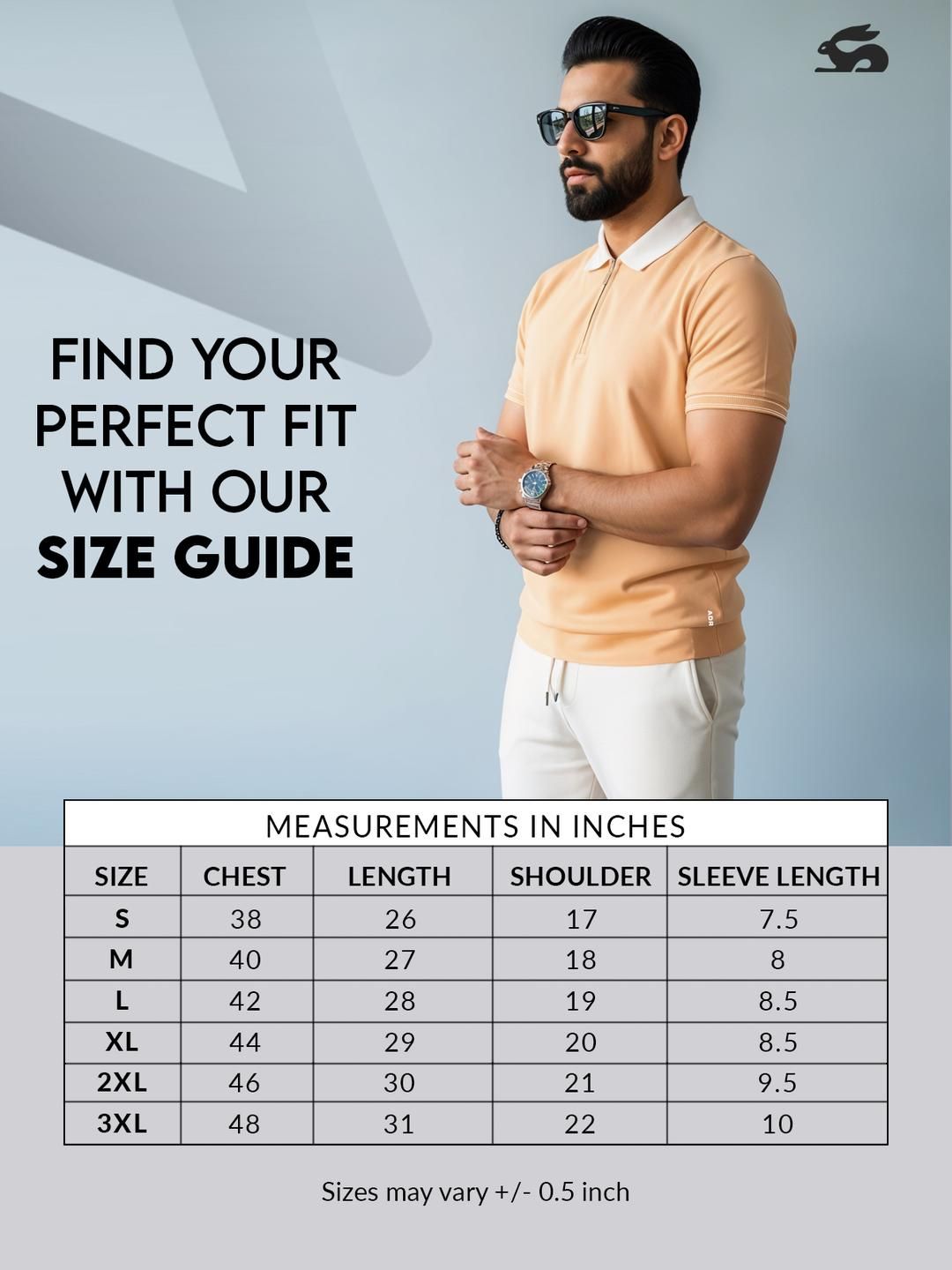 ADRO Men Peach Cotton Tshirts