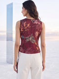 Mamicha Floral Print Wrap Top