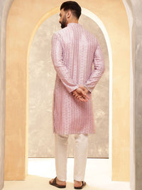 SOJANYA Men Embroidered Thread Work Kurta