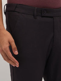 THE BEAR HOUSE Men Solid Slim Fit Formal Trouser