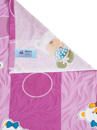 Myntra Elegant Homes Kids Purple Printed Pure Cotton 400 TC King Bedsheet Set 2.5 x 2.25m