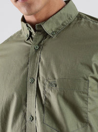 ADRO Standard Spread Collar Cotton Casual Shirt