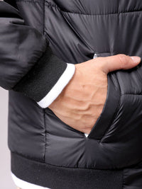 The Indian Garage Co Men Colourblock Slim Fit Puffer Jacket