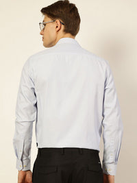 Thomas Scott Men Smart Spread Collar Micro Checked Cotton Formal Shirt