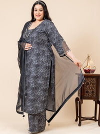 Mamicha Printed V-Neck Kurta Set