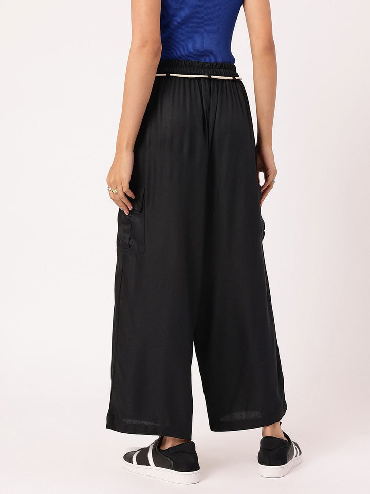 DressBerry Women Refined Roots Belted Cargo Trousers