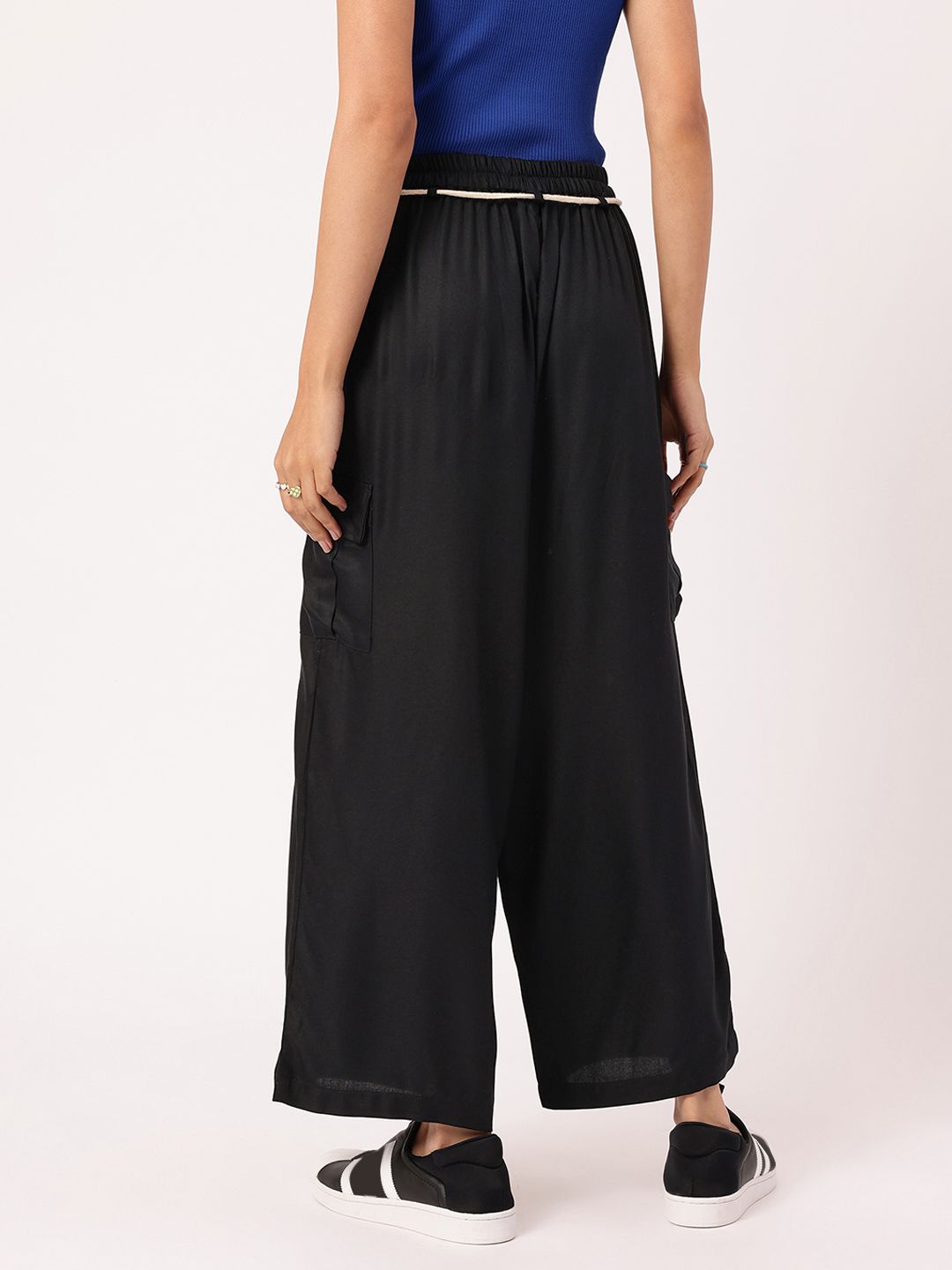 DressBerry Women Refined Roots Belted Cargo Trousers