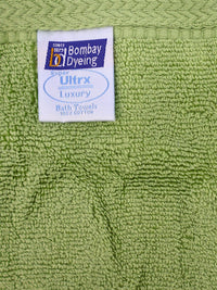 BOMBAY DYEING Lime Green 3 Pieces Pure Cotton 650 GSM Face Towel