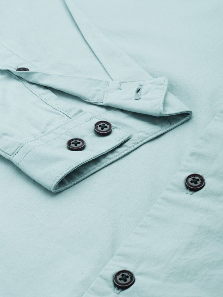 Mr Bowerbird Men Pure Cotton Tailored Fit Spread Collar Casual Shirt