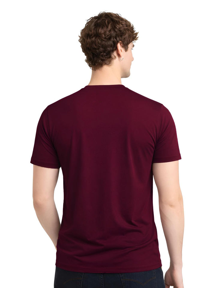 ADRO Typography Printed Round Neck Short Sleeves Regular Fit Pure Cotton T-shirt