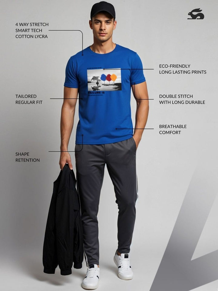ADRO Graphic Printed Round Neck Skin-Friendly Regular Fit T-shirt