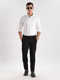 ADRO Men Slim Fit Solid Satin Casual Shirt