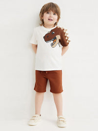 YK Boys Printed Short Sleeve T-Shirt & Shorts Clothing Set